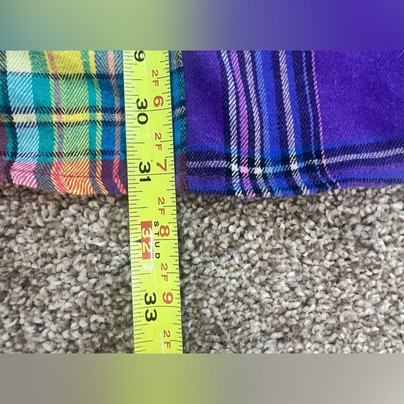 Kleep Men’s Flannel Shirt Long Sleeve Half & Half Button Down Plaid Patch XL B40 - Picture 7 of 7